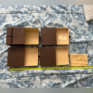 Louis Vuitton empty boxes and small dust bag
